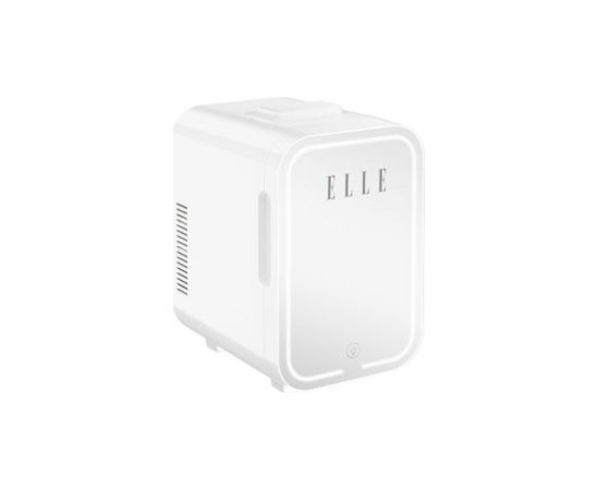 Mini lodówka z lusterkiem do makijażu LED ELLE 8L biała Auto ledusskapji termoelektriskie