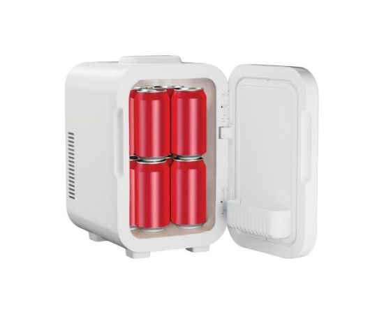 Mini lodówka z lusterkiem do makijażu LED ELLE 8L biała Auto ledusskapji termoelektriskie