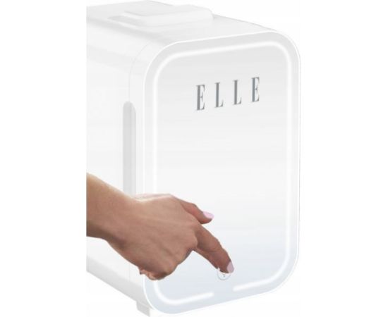 Mini lodówka z lusterkiem do makijażu LED ELLE 8L biała Auto ledusskapji termoelektriskie