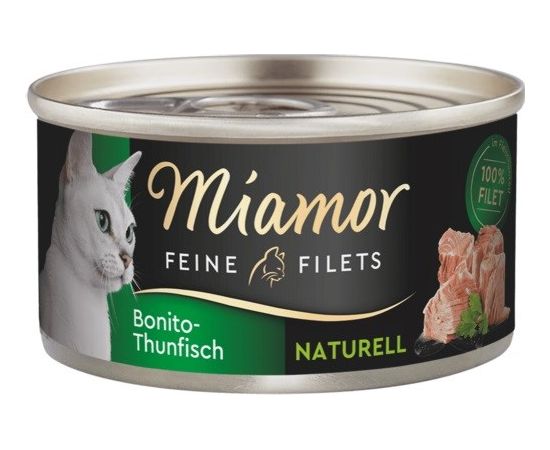 MIAMOR Feine Filets Naturell Bonito tuna - wet cat food - 80g Kaķu konservi