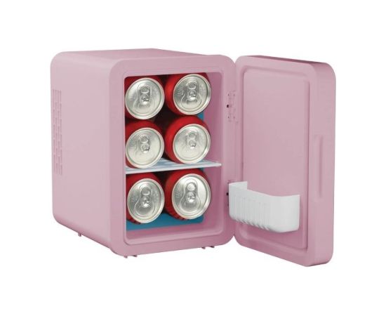 Mini lodówka z lusterkiem do makijażu LED ELLE 4L fioletowa Auto ledusskapji termoelektriskie
