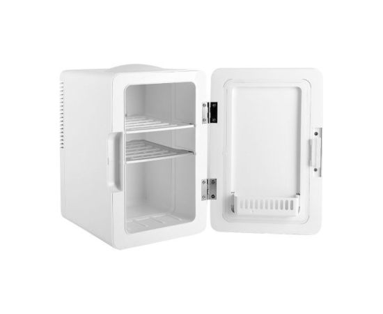 Mini lodówka z lusterkiem do makijażu LED ELLE 4L biała Auto ledusskapji termoelektriskie