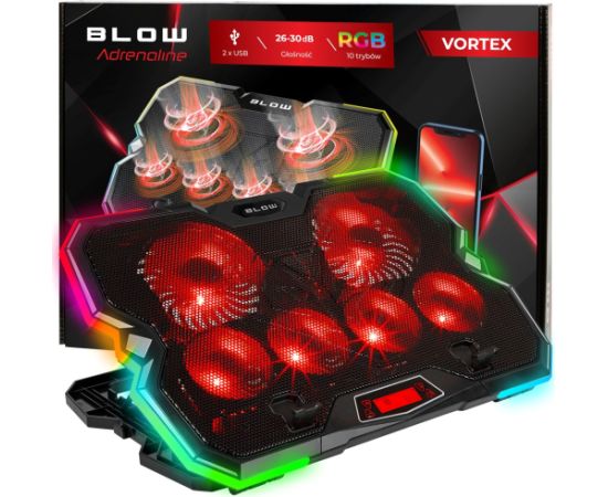 Blow 6 FAN VORTEX RGB Laptop Cooling Pad Cистемы охлаждения для ноутбуков