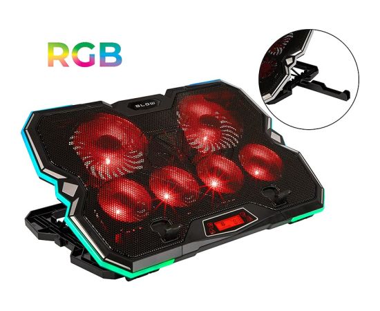 Blow 6 FAN VORTEX RGB Laptop Cooling Pad Cистемы охлаждения для ноутбуков
