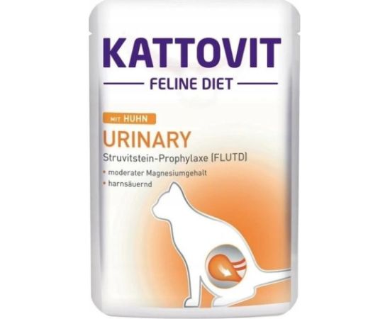 KATTOVIT Feline Diet Urinary Chicken - wet cat food - 85g Консервы кошек