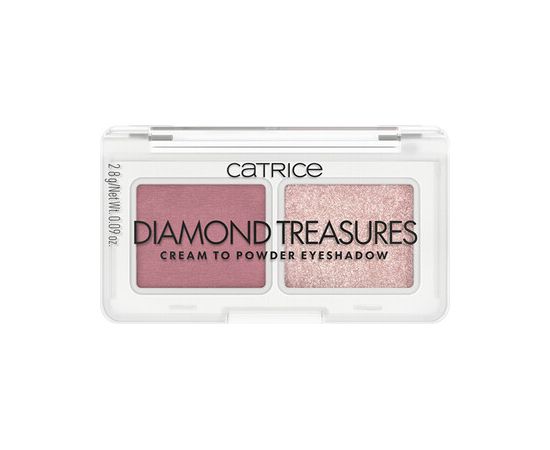 Catrice Diamond Treasures Cream To Powder Eyeshadow - Paletka očních stínů 2,8 g 010 Hazel Spark Dekoratīvā kosmētika