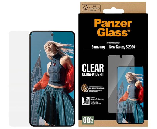 Samsung Galaxy S26 Ultra-Wide Fit Glass EasyAligner by PanzerGlass Ekrānu aizsardzība