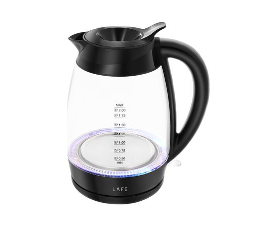 Lafe 47573 Electric Kettle Essential XL CEG016 Glass 2L Tējkannas (elektriskās)