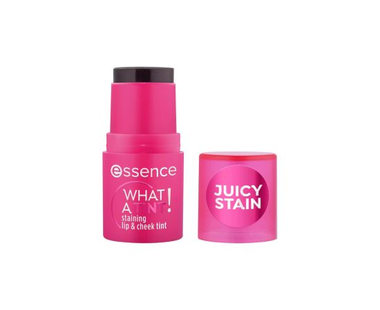 Essence, What a Tint!, Lip & Cheek Balm 2-In-1, 10, Raspberry Vibes, 5 ml Lūpu krāsas, spīdumi, balzāmi