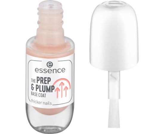 Essence, The Prep & Plump, Top Coat, Nail Polish, 8 ml Nagu lakas