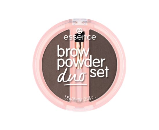 Essence, Duo Set, Matte, Eyebrow Powder, 03, Dark, 1.8 g Dekoratīvā kosmētika