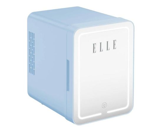 Mini lodówka z lusterkiem do makijażu LED ELLE 4L niebieska Auto ledusskapji termoelektriskie