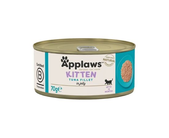 APPLAWS Kitten Tuna fillet in jelly - wet cat food - 70g Kaķu konservi