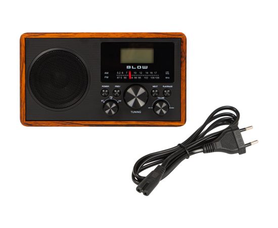 Portable analog AM/FM radio BLOW RA9 V.2" Radio, Radio pulksteņi