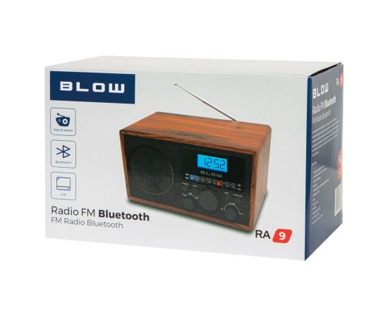 Portable analog AM/FM radio BLOW RA9 V.2" Radio, Radio pulksteņi