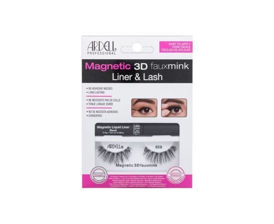 Ardell Magnetic / 3D Faux Mink 858 1pc Dekoratīvā kosmētika