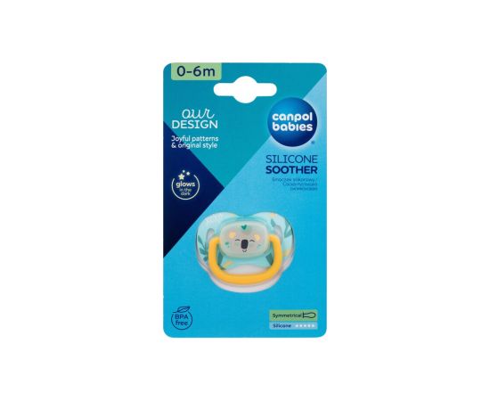 Canpol Exotic Animals / Silicone Soother 1pc Koala 0-6m Пустышки / Соски