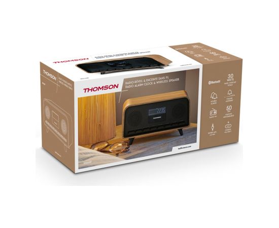 Bezvadu skaļrunis Thomson COSY Bluetooth Radio FM Alarm LCD 30W Jaunumi - Datori