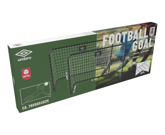 Umbro Zestaw 2 bramek do piłki nożnej z siatką 78x56x45cm UMBRO Futbolam