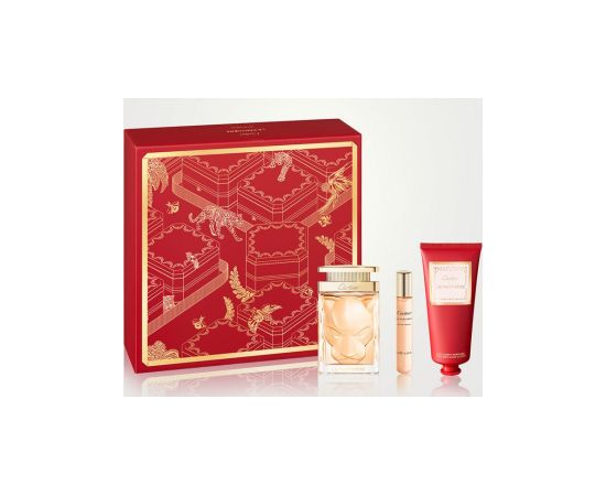 SET Cartier La Panthere Eau de Parfum 75ml + Eau de Parfum 10ml + Body Lotion 100ml Dāvanu komplekti