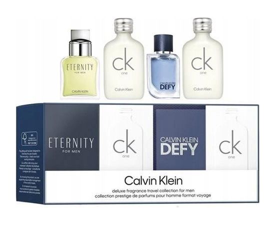 Calvin Klein SET MINIATUR Eternity for Men EDT 10ml + CK One EDT 2x10ml + Defy EDT 5ml Dāvanu komplekti