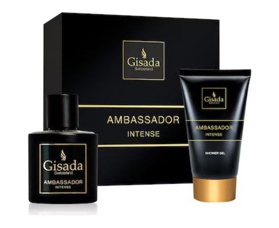 SET GISADA Ambassador Intense EDP spray 50ml + SHOWER GEL 100ml Dāvanu komplekti