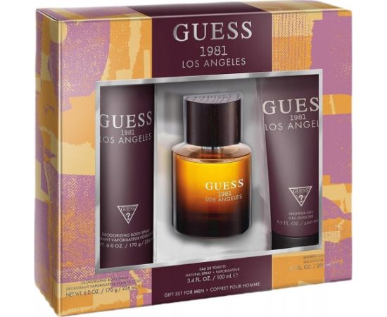 Cuba SET GUESS 1981 Los Angeles EDT spray 100ml + BODY LOTION 200ml + DEO spray 226ml Парфюмерные наборы