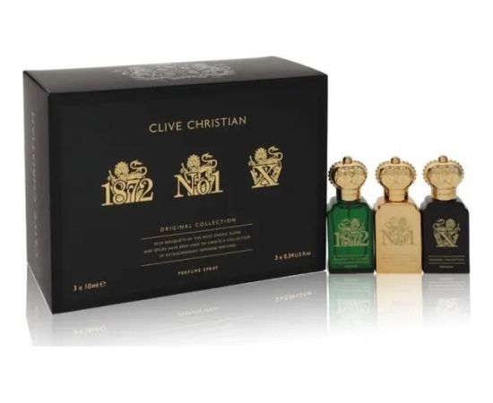 Clive Christian X  Travel Set Includes Clive Christian 1872 Feminine  Clive Christian No 1 Feminine  Clive Christian X Feminine All In  34 Oz Pure Perfume Sprays for Women Gift Set Sieviešu Smaržas