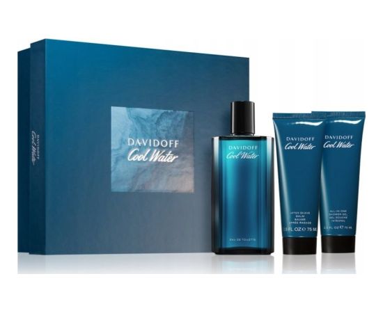 Davidoff SET (COOL WATER (M) EDT/S 125ML + SHOWER GEL 75ML + A/S BALM 75ML) Dāvanu komplekti