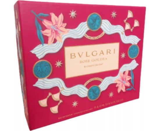 Bvlgari Set : Rose Goldea Blossom Delight 2020, Eau De Parfum, 75 ml + Rose Goldea Blossom Delight 2020, Eau De Parfum,  15 ml *Miniature Dāvanu komplekti