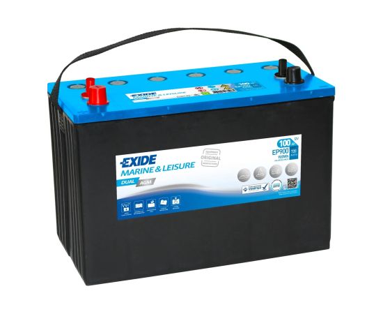 EXIDE Dual AGM EP900 12V 100Ah(c20) 720A(EN) 330x172x242 1/DT EAN3661024035965 Akumulatori