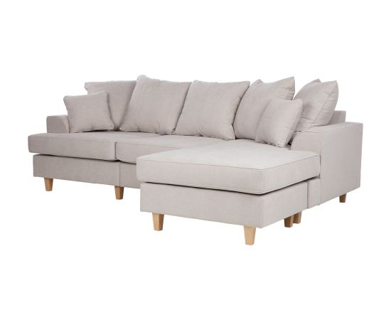 Stūra dīvāns JAMAICA gaiši pelēks Jaunumi -Dārzam