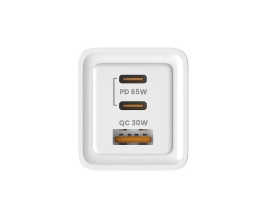 Lādētājs Savio GaN 65W + USB Type-C - USB Type-C 1m Cable Telefonu lādētāji 220v