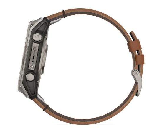 Garmin Fenix 8 3.56 cm (1.4") AMOLED 51 mm Digital 454 x 454 pixels Touchscreen Titanium Wi-Fi GPS (satellite) Smart-Watch Pulksteņi