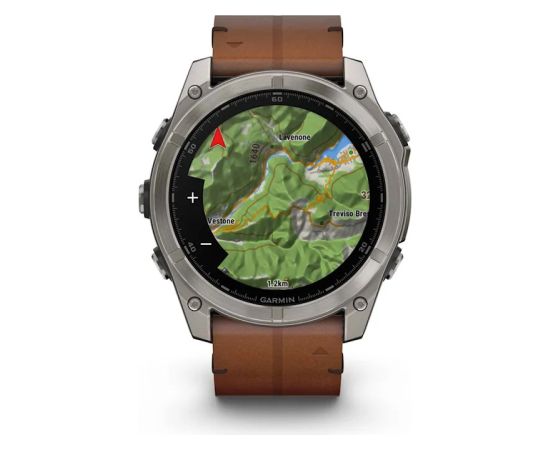 Garmin Fenix 8 3.56 cm (1.4") AMOLED 51 mm Digital 454 x 454 pixels Touchscreen Titanium Wi-Fi GPS (satellite) Smart-Watch Pulksteņi