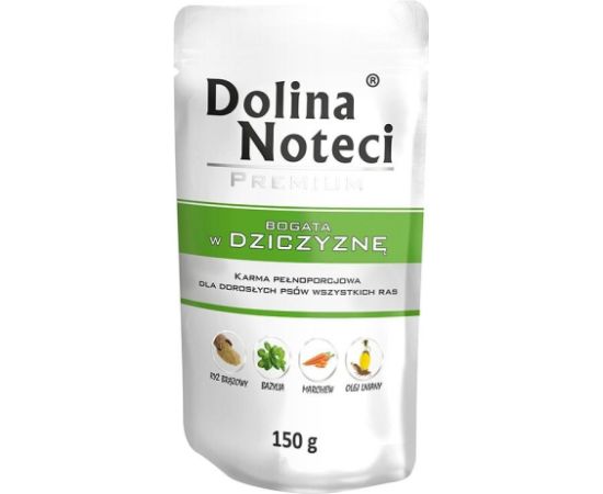 Dolina Noteci Premium rich in venison - wet dog food - 150g Suņu barība