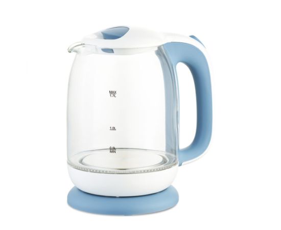 Czajnik elektryczny szklany 1,7l 2200W MR-056-BLUE MAESTRO Tējkannas (elektriskās)