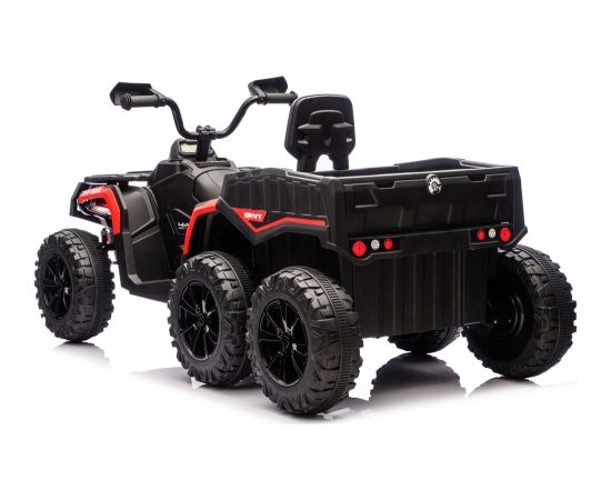Lean Cars Battery-Operated Quad ATV 6 Wheels With Trailer JC606 24V 4x4 Red Новости - Детские товары