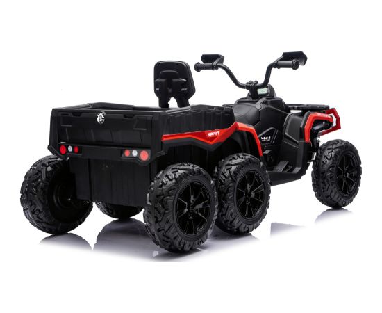 Lean Cars Battery-Operated Quad ATV 6 Wheels With Trailer JC606 24V 4x4 Red Новости - Детские товары