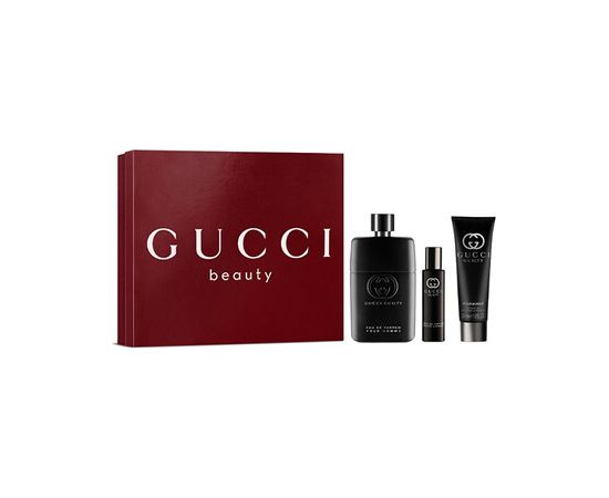 Gucci Guilty Pour Homme Eau de Parfum Dárková sada EDP 90 ml, sprchový gel 50 ml a miniaturka EDP 15 ml 90ml Dāvanu komplekti