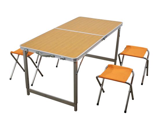 Besk Kempinga komplekts, galds ar 4 krēsliem Dārza mēbeļu komplekti