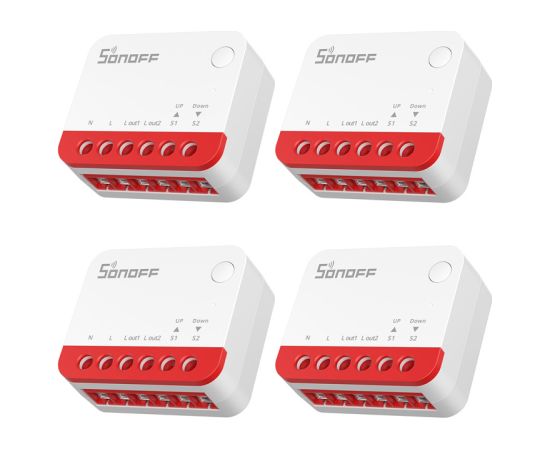 Smart ZigBee roller shutter switch Sonoff MINI-ZBRBS (4pak) Viedie slēdži