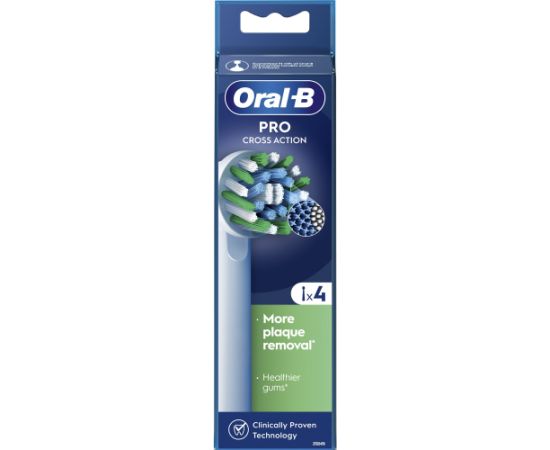 Końcówka Oral-B EB50RX-4 Cross Action Pro White Uzgaļi elektriskajām zobu birstēm