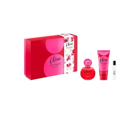 Kate Spade New York SET Cherie Eau de Parfum 100ml + Eau de Parfum 7.5ml + Body Lotion 100ml Dāvanu komplekti