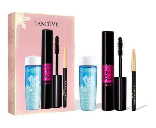 Lancome SET (MONSIEUR BIG MASCARA 01 + BIFACIL EYE 30ML + KHOL EYE PEN MINI 027 NOIR) Dāvanu komplekti