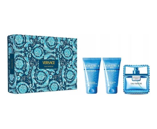 SET VERSACE Man Eau Fraiche EDT spray 50ml + SHOWER GEL 50ml + AF 50ml Dāvanu komplekti