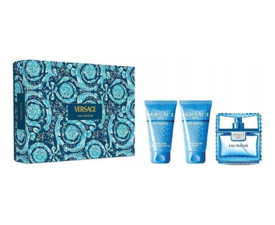 SET VERSACE Man Eau Fraiche EDT spray 50ml + SHOWER GEL 50ml + AF 50ml Dāvanu komplekti