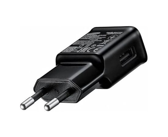 EP-TA200EBE Samsung USB-A 15W lādētājs melns (OEM) Telefonu lādētāji 220v