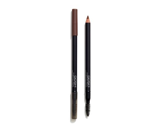 Gosh, Gosh, Double-Ended, Eyebrow Cream Pencil & Brush 2-In-1, 4, Mahogany, 1.2 g Kосметические средства