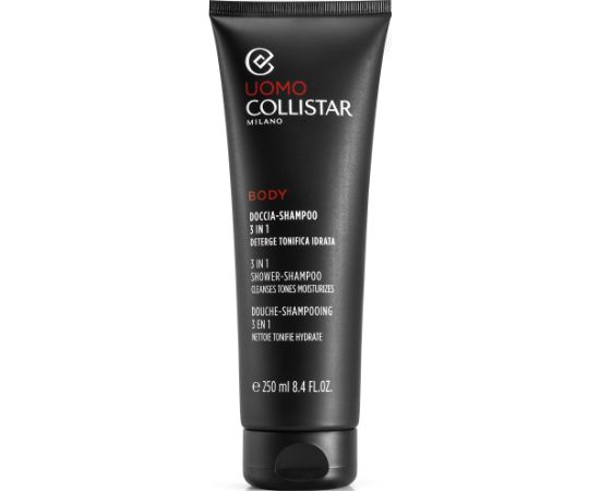 Collistar, Uomo, Hair Shampoo, Conditioner & Shower Gel 3-In-1, Cleaning, 250 ml Šampūni